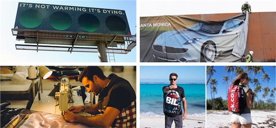 你无法想象的创意设计:广告牌瞬间变包包-广州聚奇广告