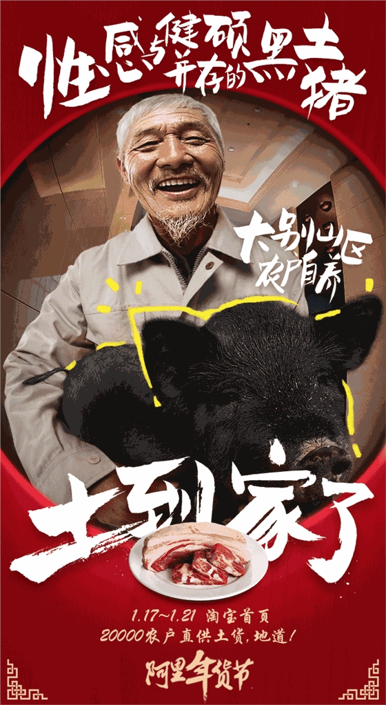 春节快到了,阿里出了套土到掉渣的广告海报设计