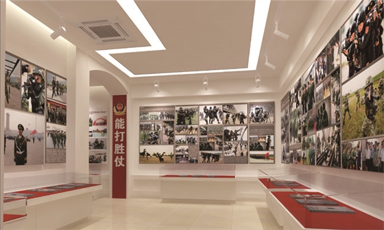 中队荣誉室设计公司效果图-聚奇广告