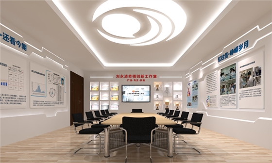 航油劳模展厅建设效果图-聚奇广告 航油劳模展厅建设效果图-聚奇广告