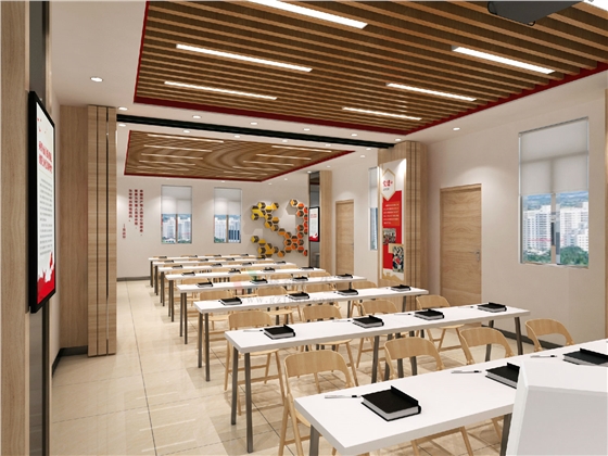 南湾设计党群服务中心党员活动室设计.jpg 南湾设计党群服务中心党员活动室设计.jpg