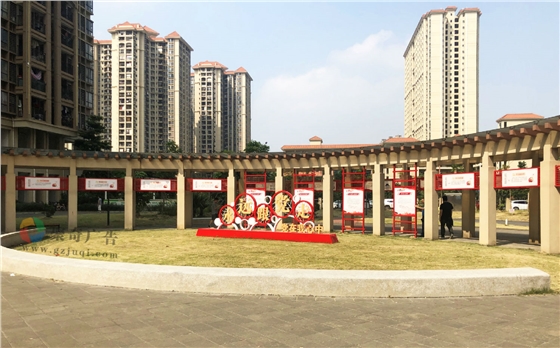 社区党建文化长廊设计 社区党建文化长廊设计