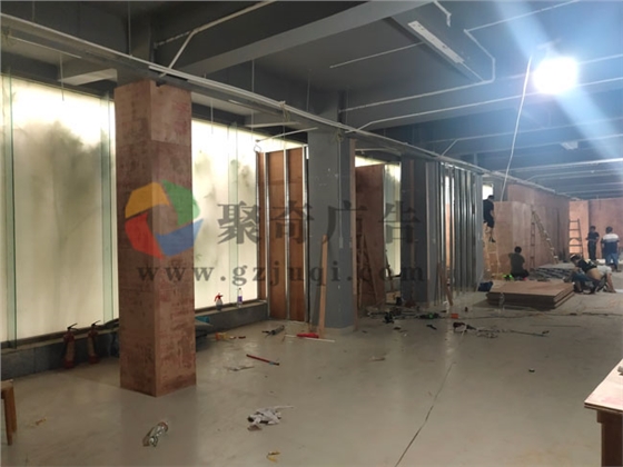 企业文化墙设计制作现场-聚奇广告 企业文化墙设计制作现场-聚奇广告