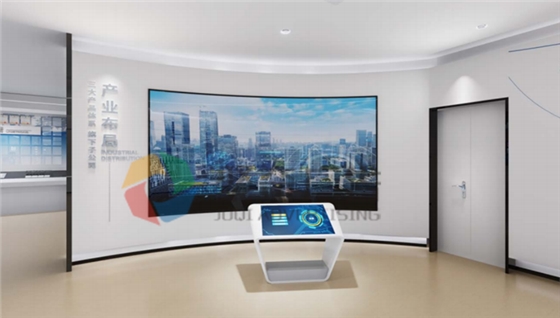 生物医药企业展示中心产业分布互动展示设计-聚奇广告