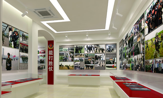 中队荣誉室设计公司效果图-聚奇广告