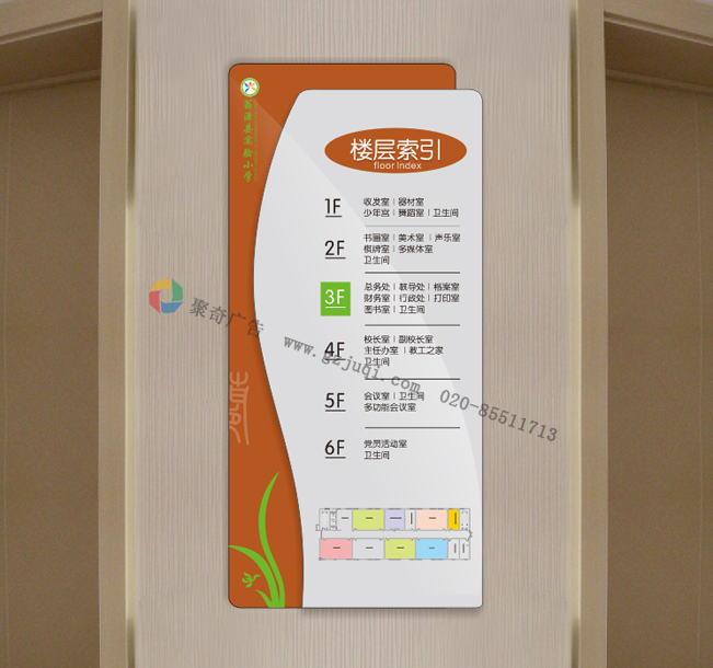学校电梯口vi导视牌设计 学校电梯口vi导视牌设计