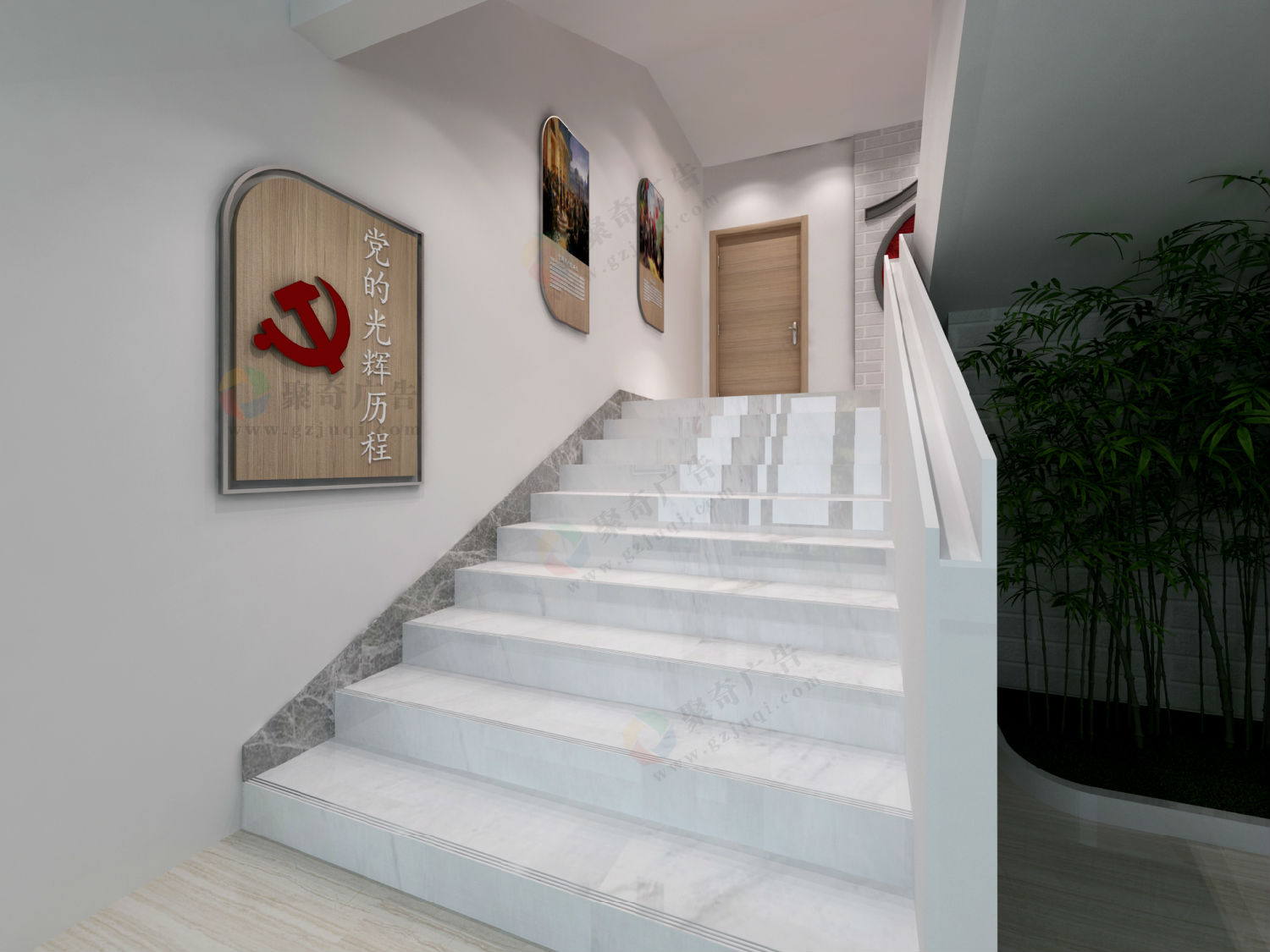 党建楼道文化建设 党建楼道文化建设