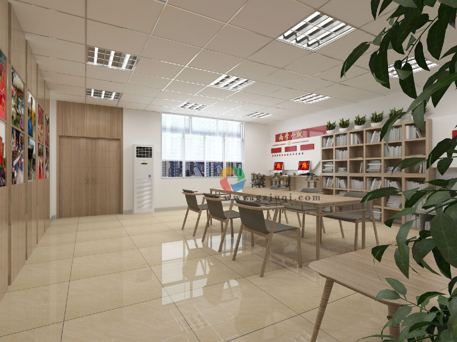 穗东街党群服务中心阅读室设计 穗东街党群服务中心阅读室设计