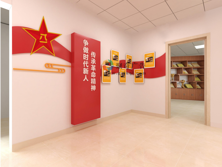 退役军人服务站文化墙设计 退役军人服务站文化墙设计