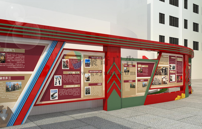室外军史长廊设计 室外军史长廊设计