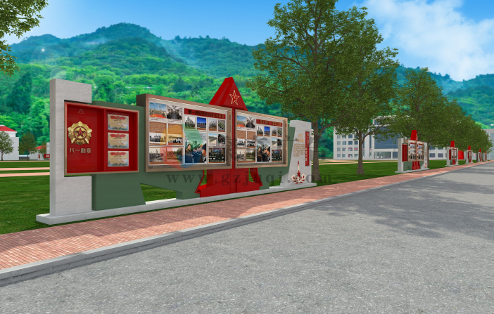 部队国防教育长廊 部队国防教育长廊