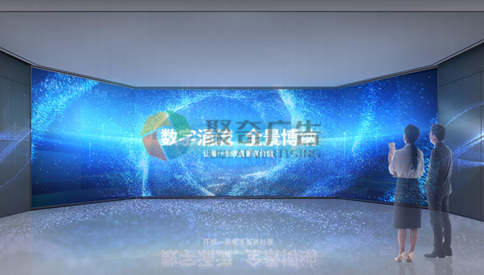 企业展厅科技化形象展示设计-聚奇广告